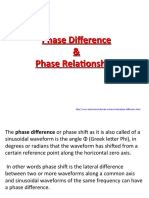 Phase Difference & Phase Relationships
