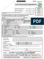 Military Lands and Cantonments Department: of RS: 240/-From Designated Bank Branches