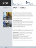 Mortar Testing