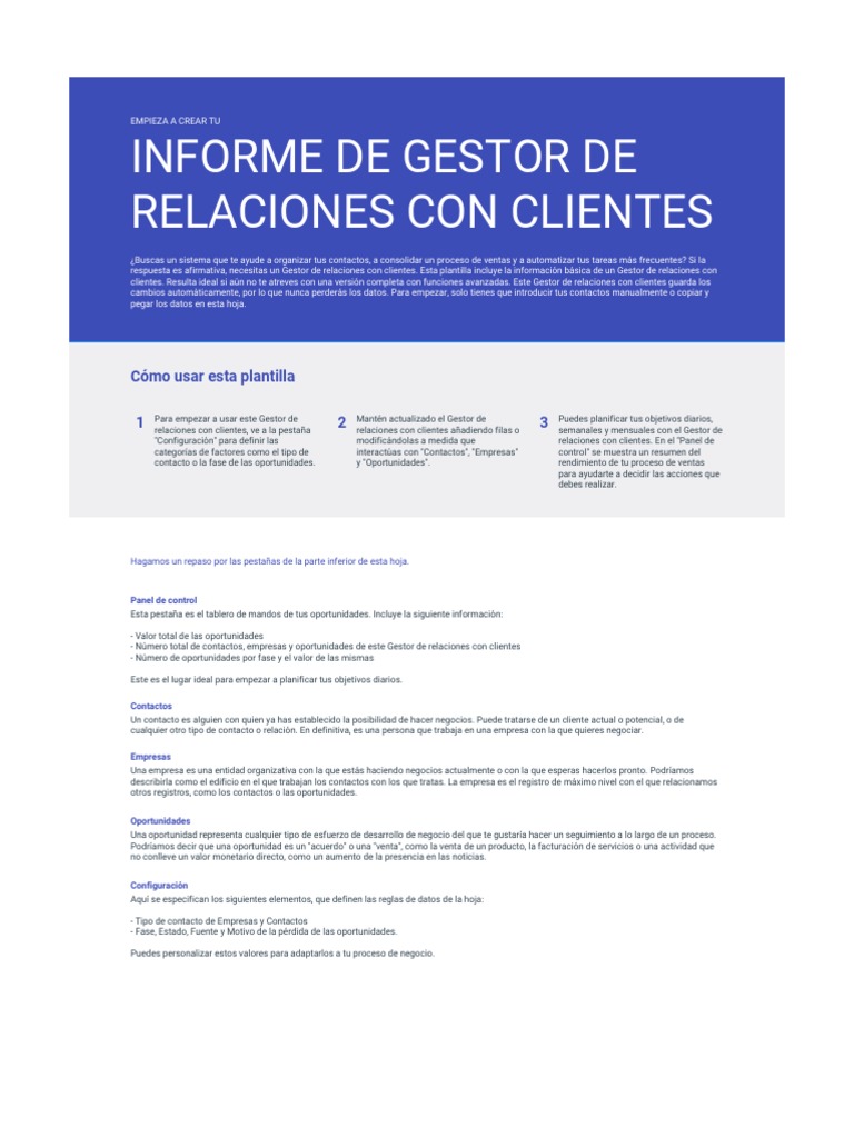 Gestor de Relaciones Con Clientes | PDF | Cliente | Economias