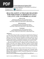 Health, Safety & Welfare Measures For Employees at Hindustan Coca-Cola Pvt. LTD: An Empirical Study