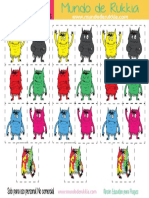 Juego Seriacion Monstruo de Colores (A4) Fichas by Mundo de Rukkia PDF