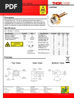 Laser Diode: Product Specification Sheet L658P040