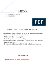 Media and Contempt of Court