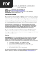 Download Global Health Affairs - Syllabus by Randall Kuhn SN46269564 doc pdf