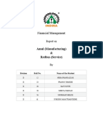 Financial Management: Report On