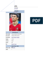 Cristiano Ronaldo: Jump To Navigation Jump To Search