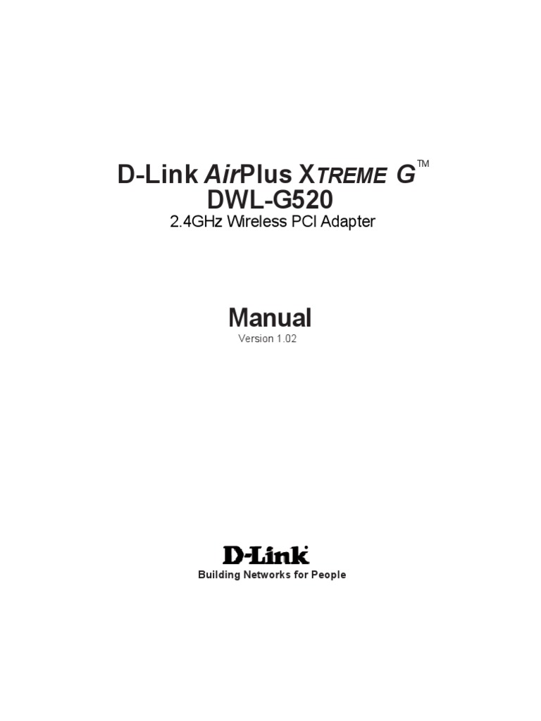 Manual DWL g520 | PDF