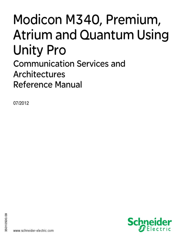 Schneider PLC Communication Services | PDF | Programmable Logic ...