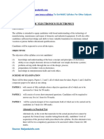 Waec Syllabus For Electronics or Basic Electronics PDF