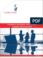 A Guide To Directors and Officers Liability and Insurance PDF