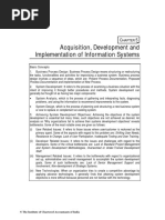 Acquisition, Development and Implementation of Information Systems