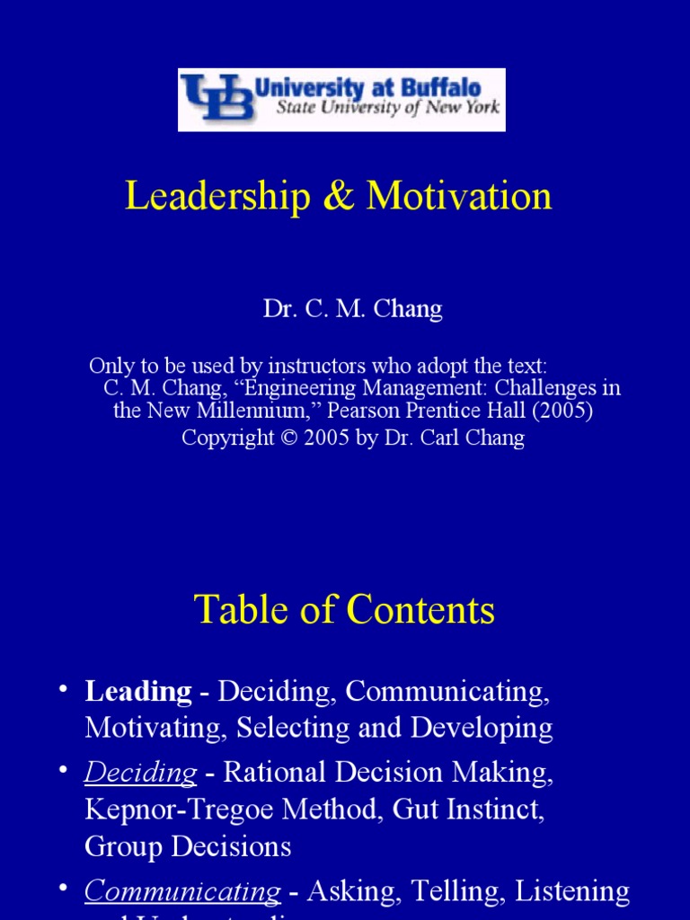 7b - Leadership & Motivation | PDF | Decision Making | Intuition