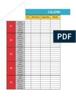 Plantilla - Calendario Redes Sociales