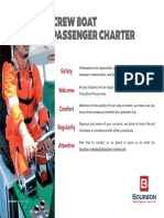 Crew Boat Passenger Charter Safety, Comfort & Regularity