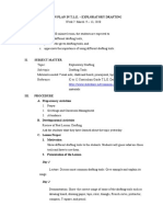 Lesson Plan in T.L.E. - Exploratory Drafting