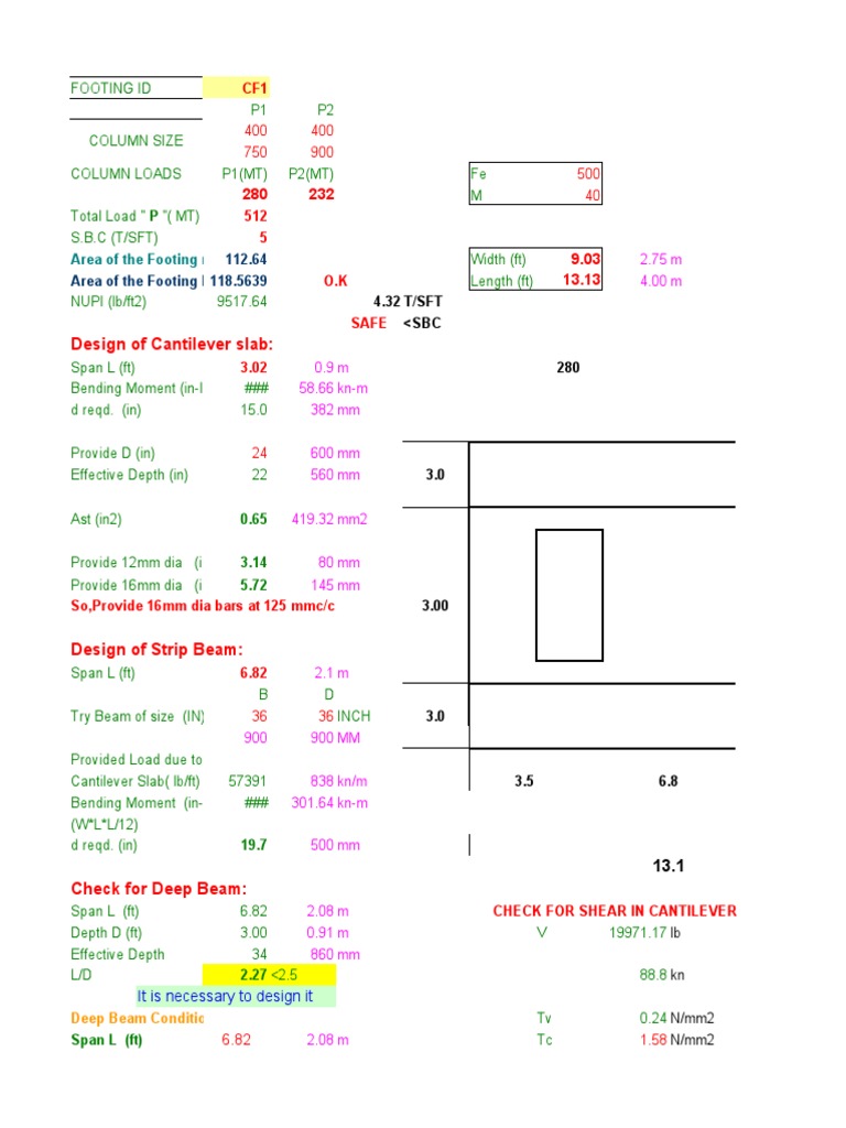 Structural Design Calculations Summary | PDF | Teaching Mathematics ...