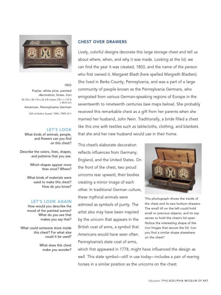 Chest Over Drawers Let'S Look PDF