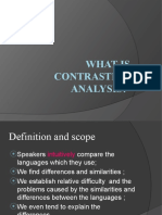 What Is Contrastive Analysis?