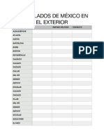 Consulados de Mexico en El Exterior 2020 PDF