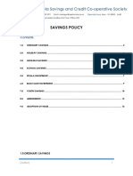 SAVINGS POLICY SaphumulaSavingsandCreditCo Operativesociety PDF