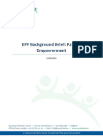 EPF Background Brief: Patient Empowerment