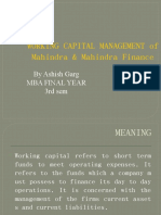 Working Capital Management