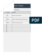 Sales Benchmark Index - KPI Builder: ID Category Description