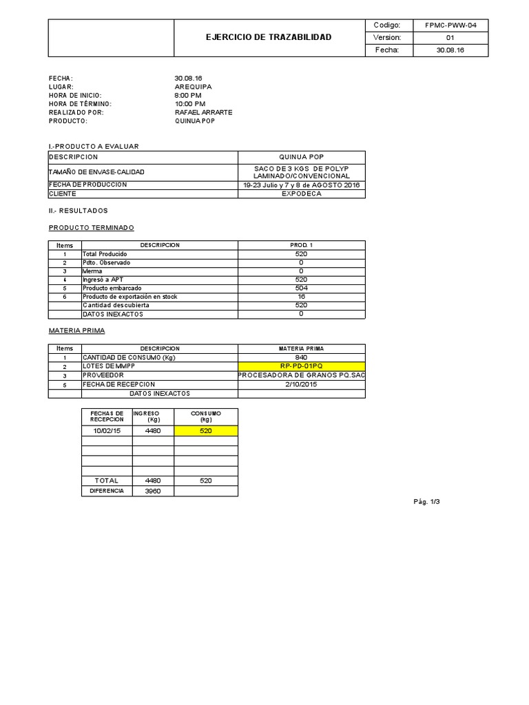Anexo 4 Fpmc-Pww04-Ejercicio de Trazabilidad | PDF | Business
