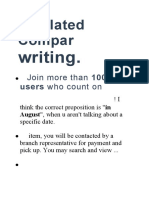 Related Compar: Writing