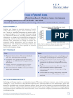 The need for and use of panel data