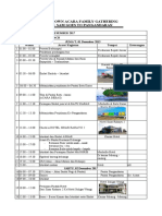 RUNDOWN ACARA FAMILY GATHERING Pangandaran