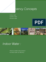 Water Efficiency Concepts: Indoor Water Outdoor Water Process Water