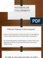 Part 1 PATTERNS OF DEVELOPMENT