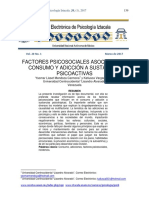 Factores psicosociales asociados al consumo de drogas