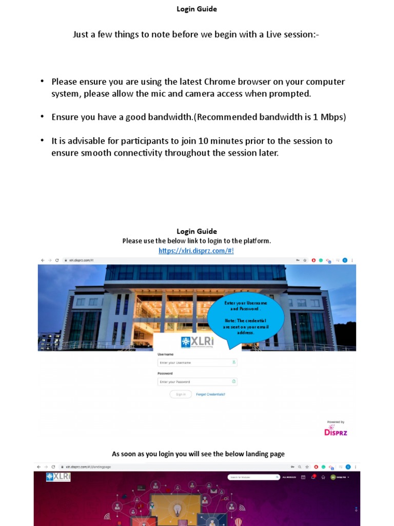 XLRI Login Guide PDF