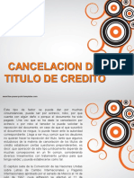 CANCELACION DE TITULOS DE CREDITO.ppt