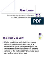 Gas Laws: Included in Basic Discussion Under Basic Concepts From Asokan (Chapter 2)