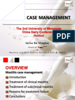 Astitis Case Management: The 2nd University of Minnesota China Dairy Conference Hohhot