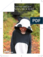 Panda Hoodie: Reverse Appliqué