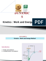 Dynamic S: Kinetics: Work and Energy Method