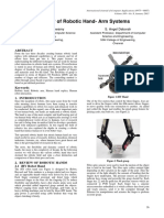 A Survey of Robotic Hand-Arm Systems: C.V. Vishal Ramaswamy S. Angel Deborah