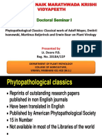 Classical Work on Plant Viruses by Mayer, Ivanowski, Beijerinck & Baur