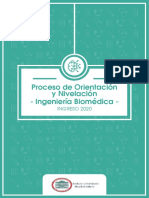 Proceso de Orientación y Nivelación - Ingeniería Biomédica