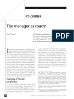 Harvard Manager As Coach PDF
