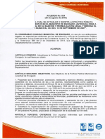 Acuerdo 024 de 2015 Pol Tica Pública Municipal de Juventud