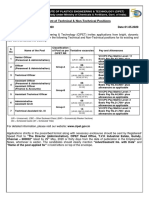 Recruitment of Technical & Non-Technical Positions