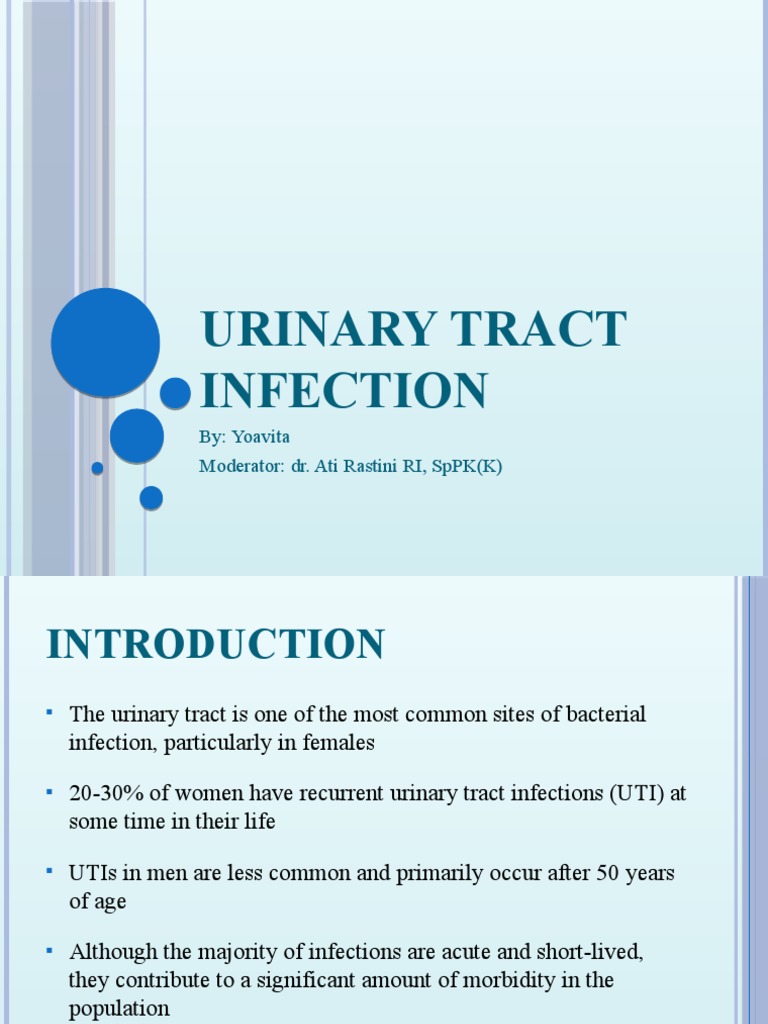 Urinary Tract Infection By Yoavita Moderator Dr. Ati Rastini Ri