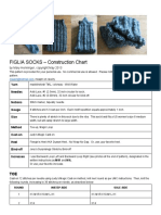 FIGLIA SOCKS - Construction Chart: Yarn Needles