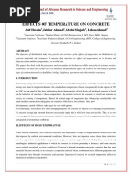 Effects of Temperature On Concrete